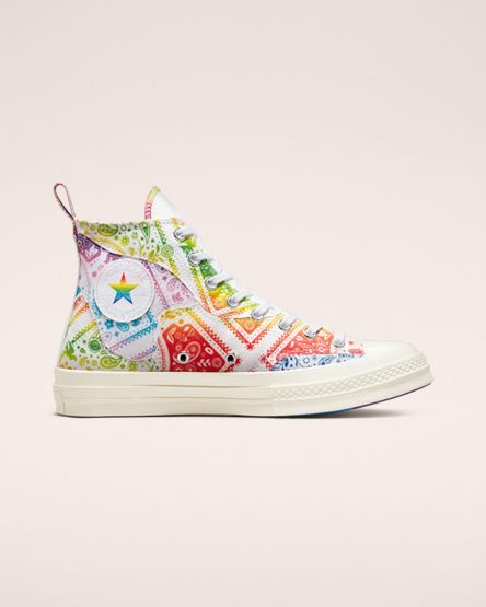 Women's Converse Chuck 70 Pride High Top Shoes White / Red | AU 6C158V